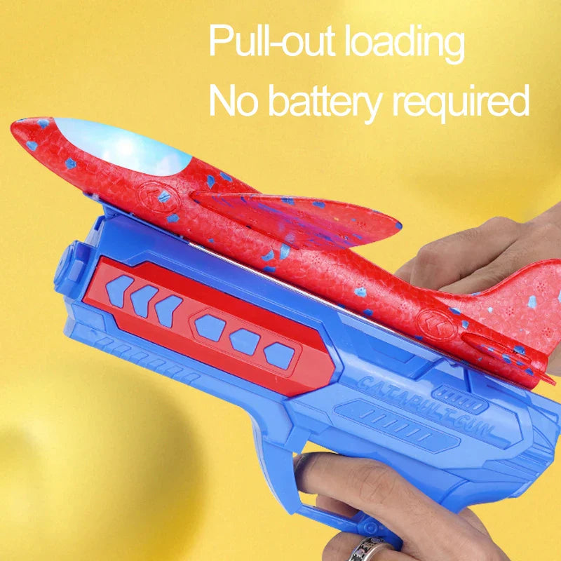 Airplane Launching Glider Gun-SkyBlaster Foam Plane Launcher Toy