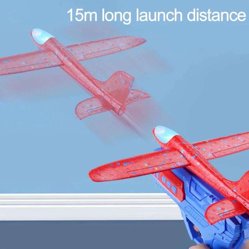Airplane Launching Glider Gun-SkyBlaster Foam Plane Launcher Toy
