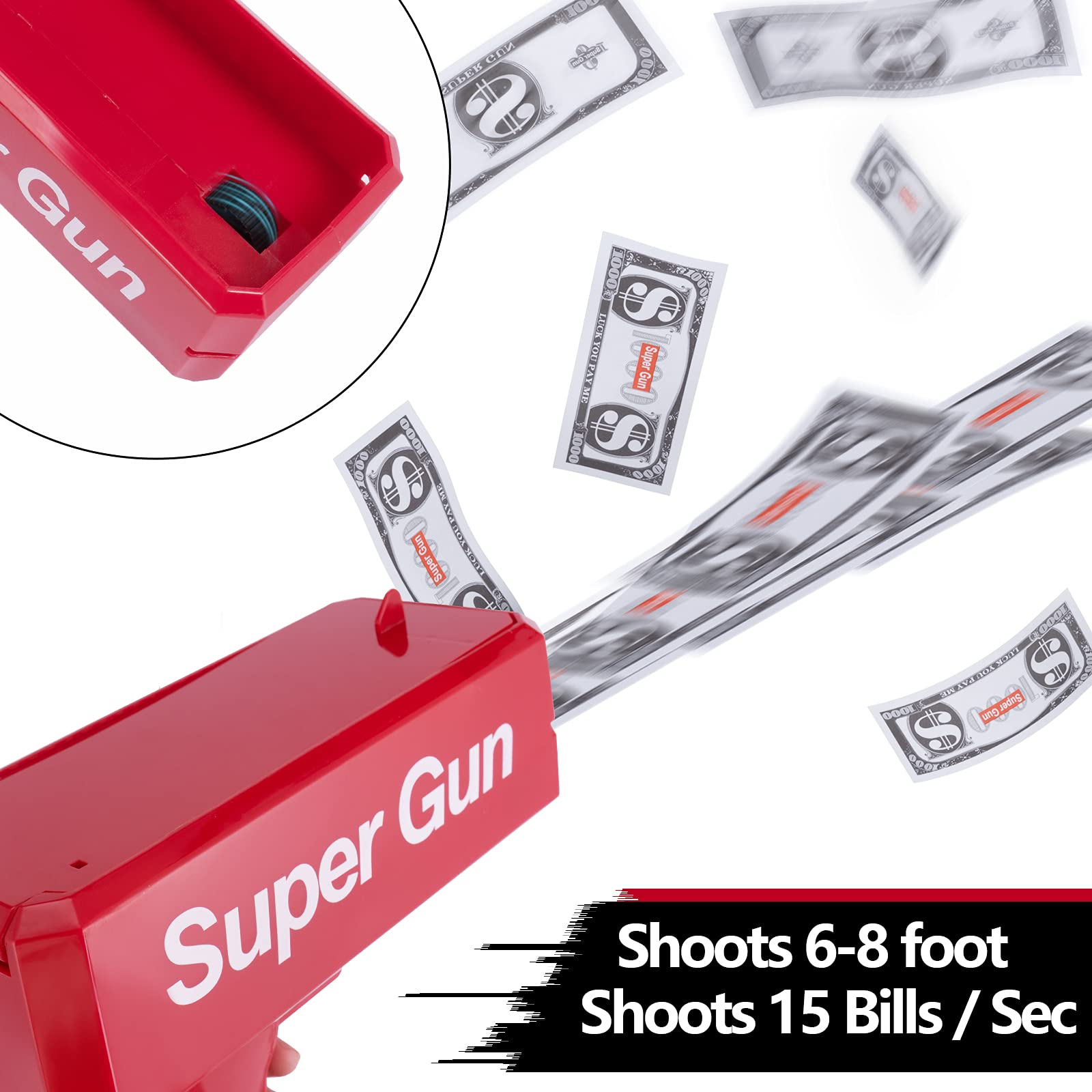 Money Gun Toy – Cash Shooting Fun Pistol