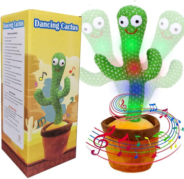 Dancing & Talking Cactus Toy – Musical Interactive Plush Toy for Kids