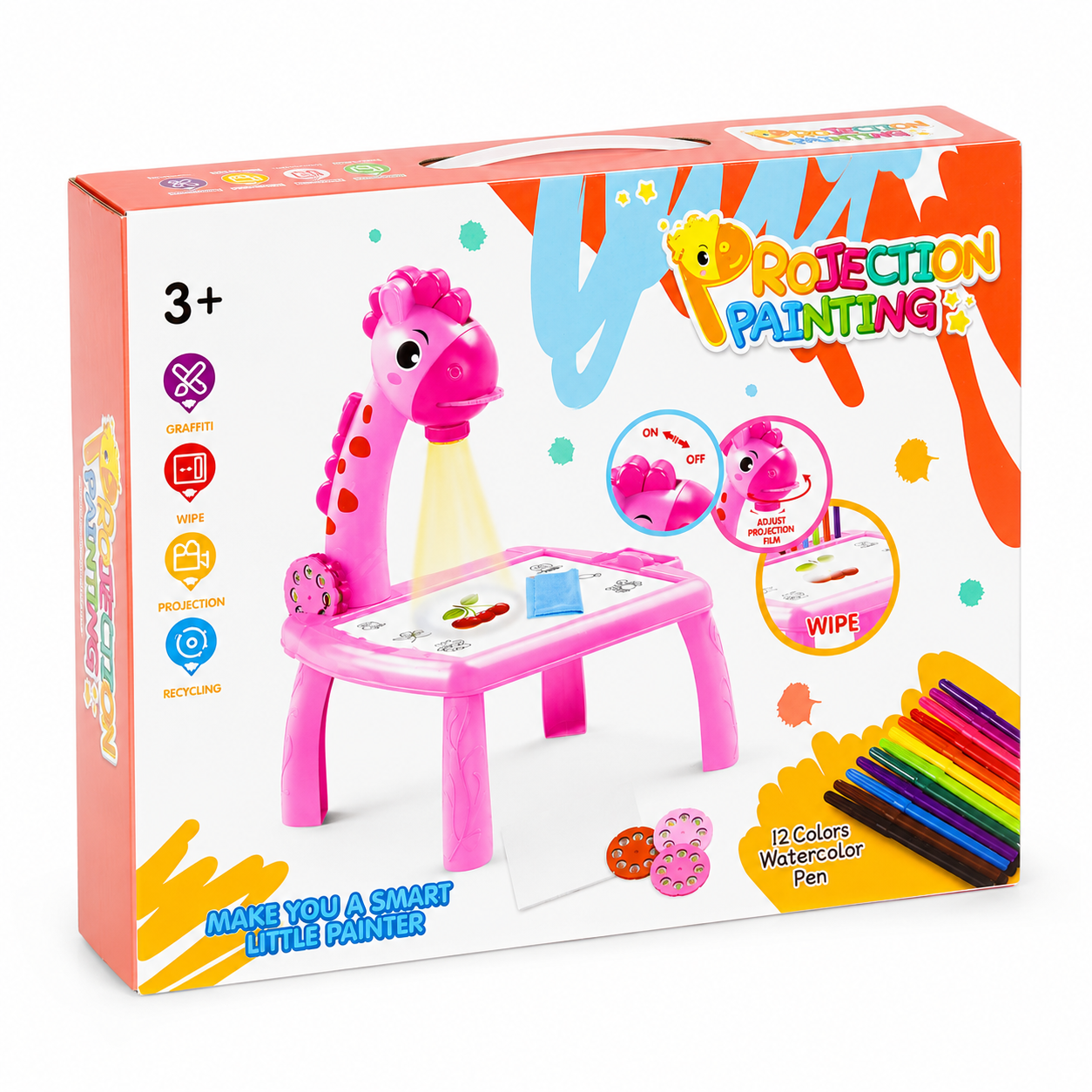 Projection Painting Table for Kids – Smart Drawing Projector Toy