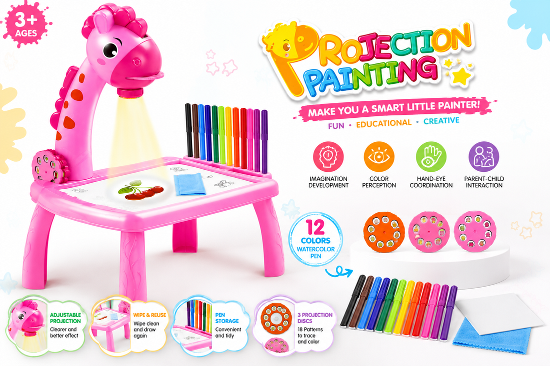 Projection Painting Table for Kids – Smart Drawing Projector Toy