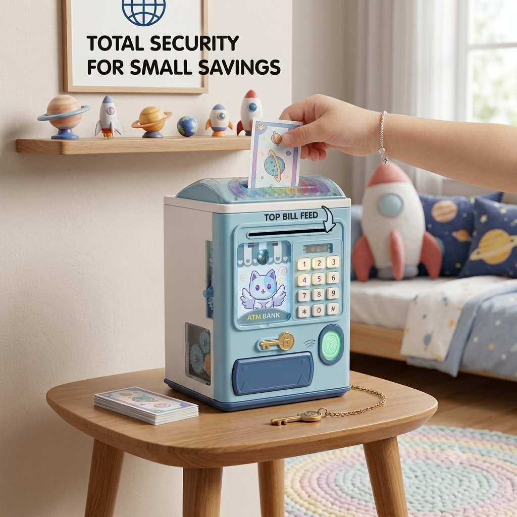 Kids' Smart ATM Bank – Safe & Fun Savings